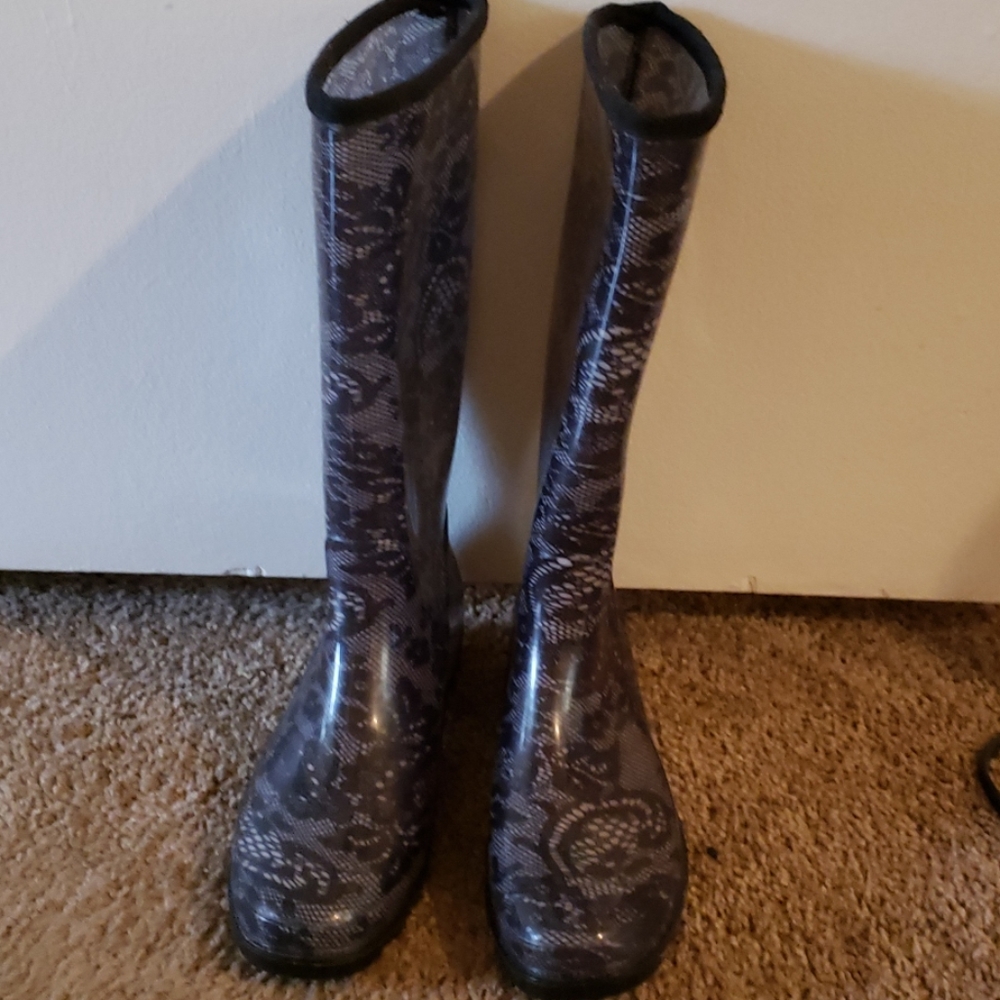 Henry Ferrera Rain Boots - Lace Pattern